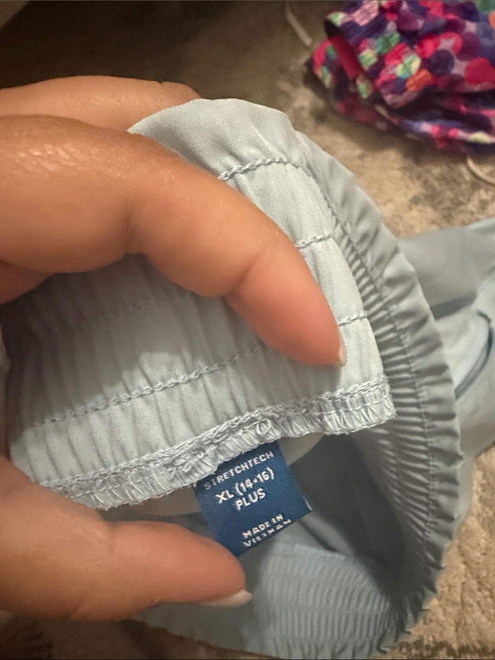 Old Navy Light Blue Kids Swim Trunks